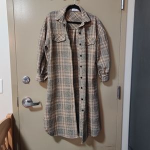 Oak and fort plaid shacket